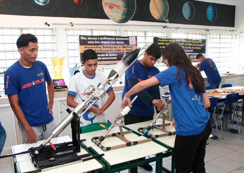 Cerca de 40 alunos participam atualmente do projeto ‘Aero Vilma’