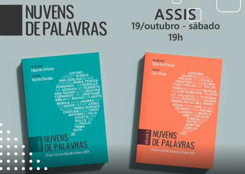 Assis recebe lançamento dos livros Nuvens de Palavras com autores locais