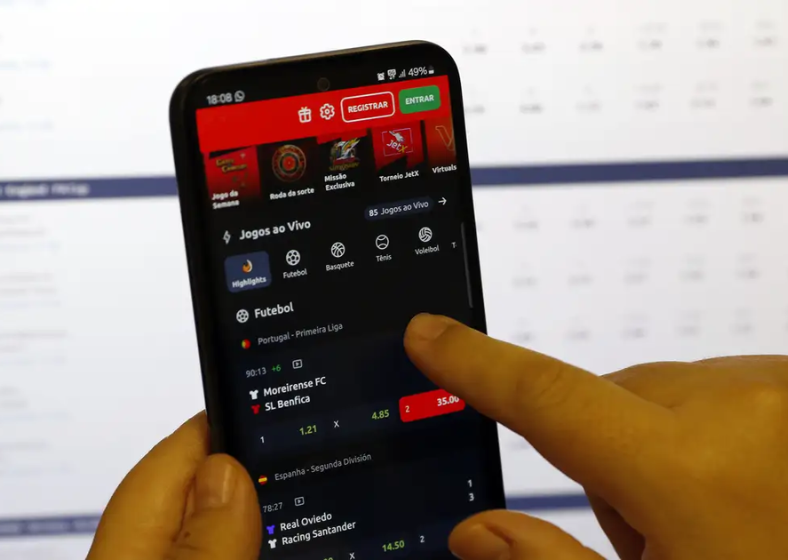 O relatório inclui tanto as apostas em eventos esportivos como jogos em cassinos virtuais.
