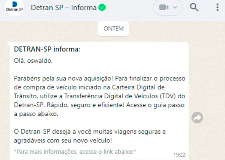 Essas mensagens são projetadas para garantir que todos os usuários estejam cientes da facilidade e eficiência da transferência digital