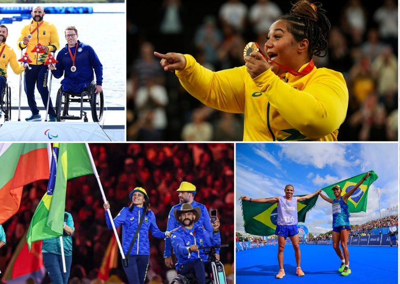 Canoagem, halterofilismo e a maratona encerraram a participação brasileira em Paris. Carol Santiago e Fernando Rufino foram os porta-bandeiras na Cerimônia de Encerramento.