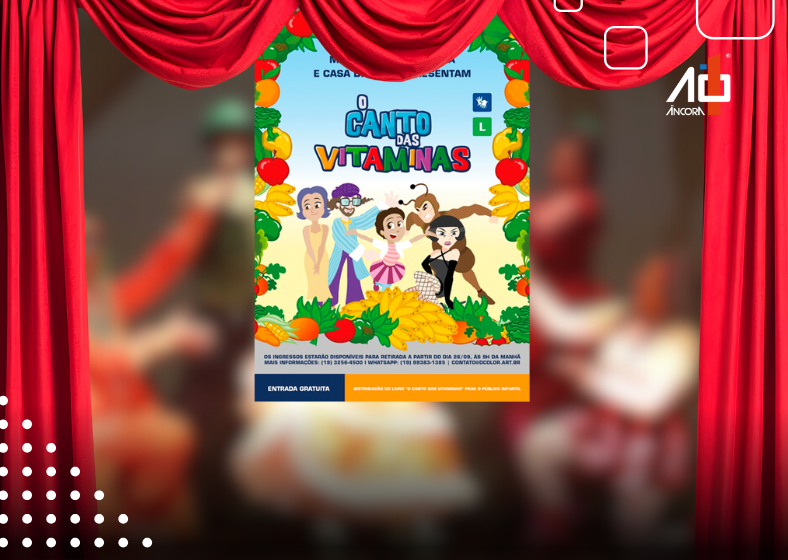 Peça educativa “O canto das vitaminas” será atração no Teatro Municipal de Assis