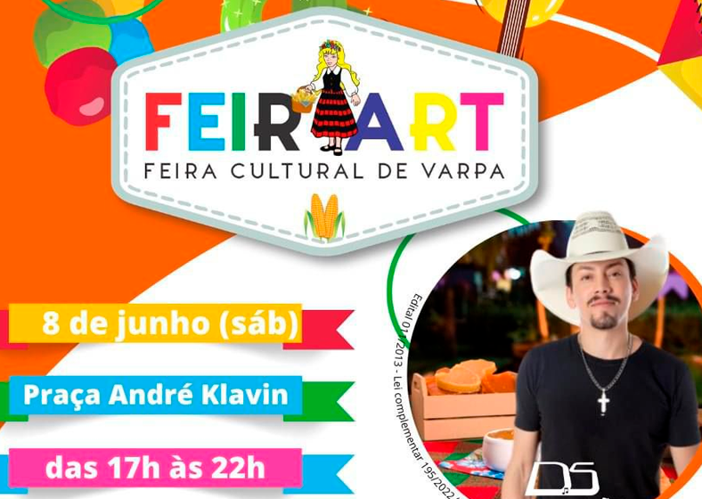 FeirArt de Varpa oferece atrações culturais e gastronômicas para toda a família