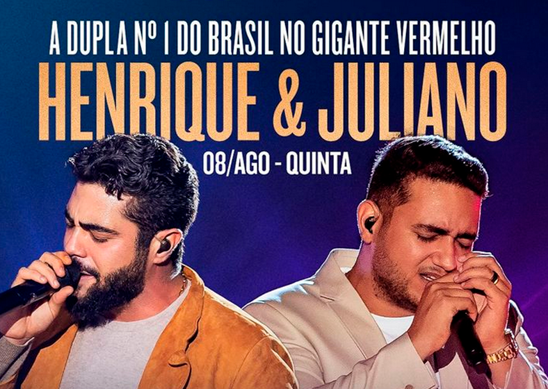 A dupla Henrique e Juliano abrirá o evento na quinta-feira