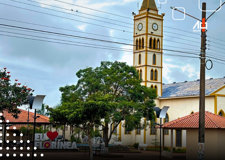 Semana com manhãs frias e tardes nubladas em várias cidades | Praça da Matriz em Florínea | Foto: Da Redação