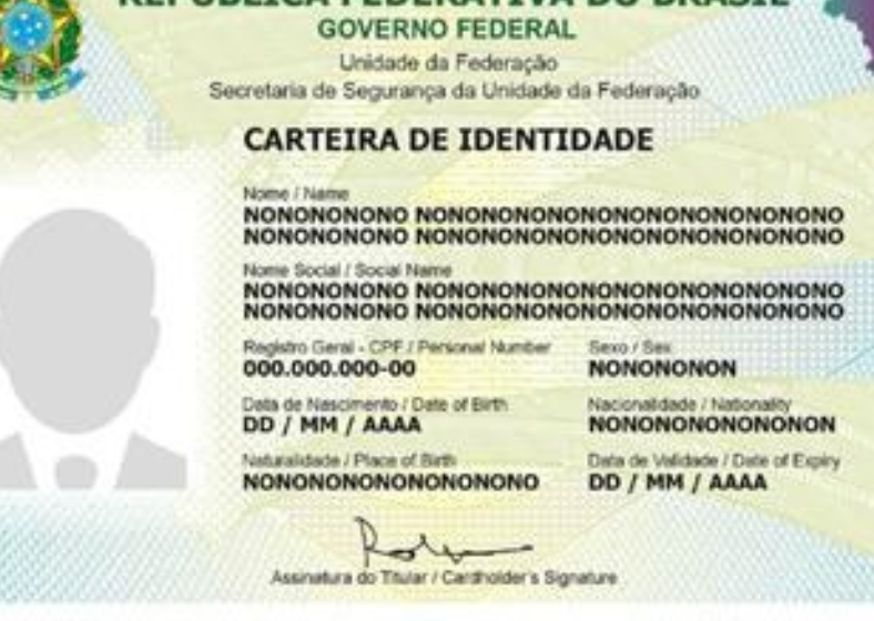 A Nova Carteira de Identidade Nacional é um documento confiável, seguro e digital .