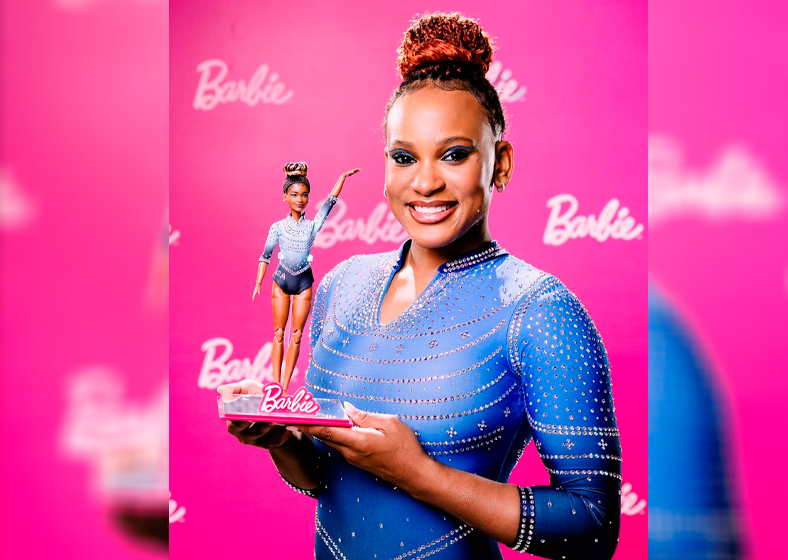 Rebeca Andrade anuncia em suas redes sociais que terá própria Barbie