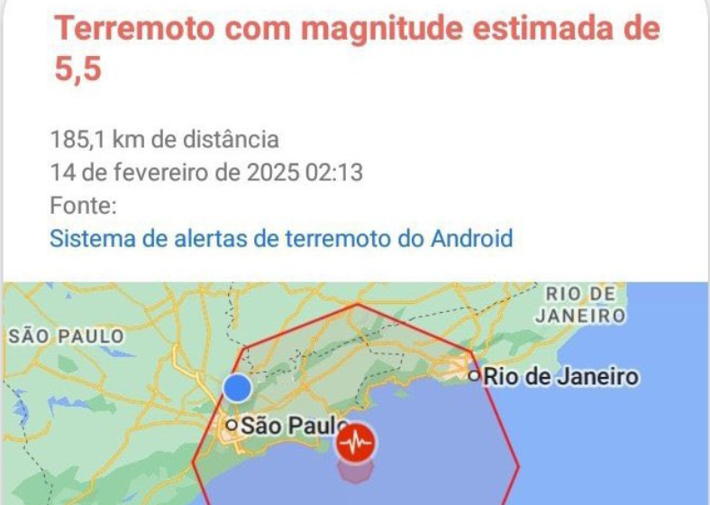 Alerta de terremoto no Brasil gera pânico, mas órgãos oficiais desmentem a ameaça