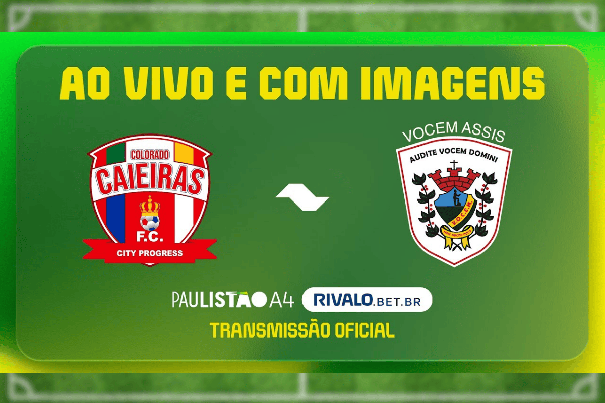 Ao vivo: Colorado Caieiras X Vocem | 11h | Rodada 2 | Paulistão A4 Rivalo 2026
