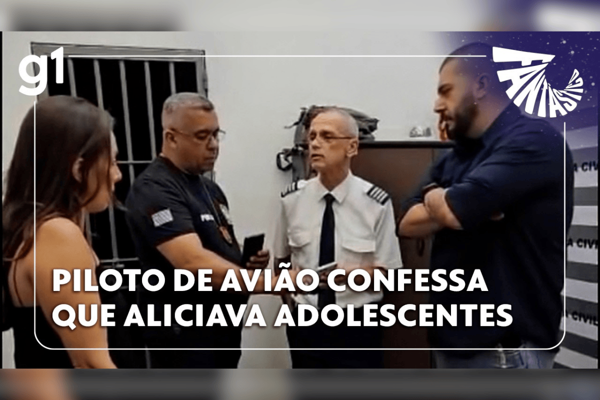 FANTÁSTICO: piloto de avião confessa que aliciava adolescentes