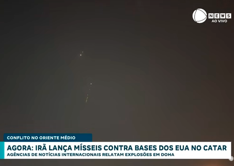 Irã lança mísseis contra bases dos EUA no Catar