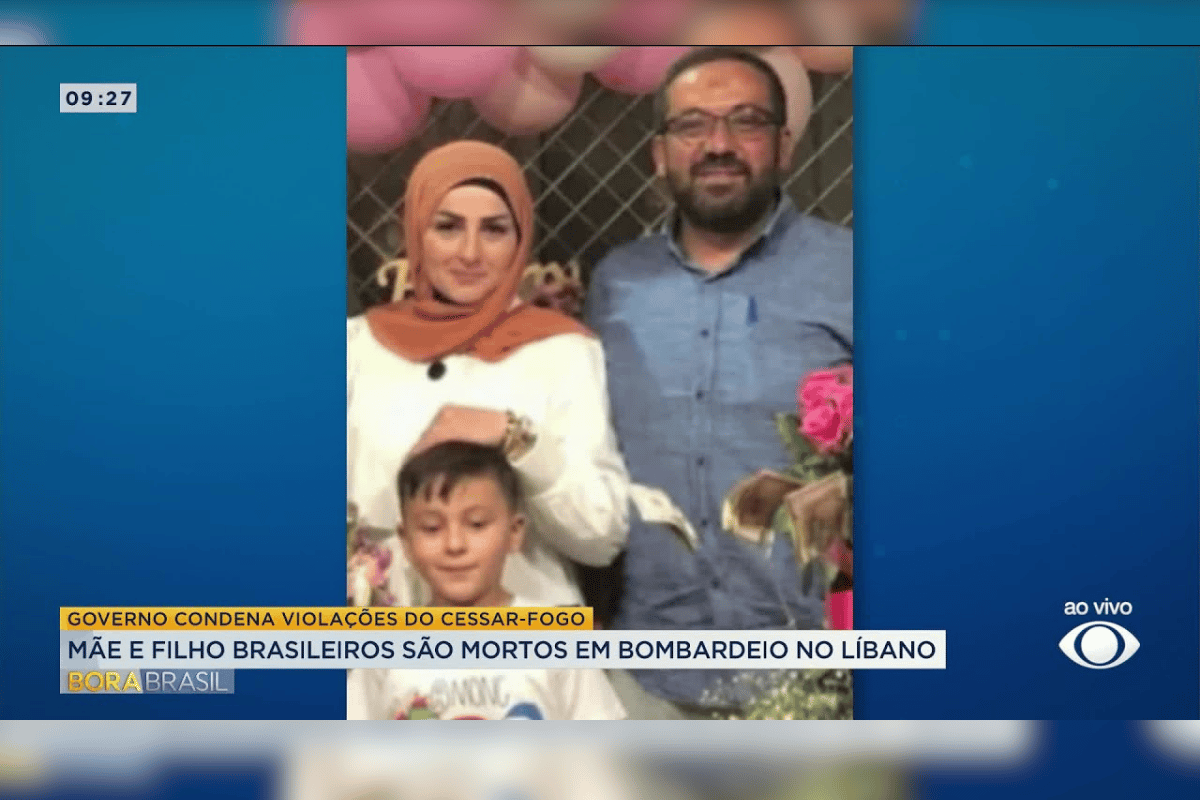 Mãe e filho brasileiros são mortos em bombardeio no Líbano